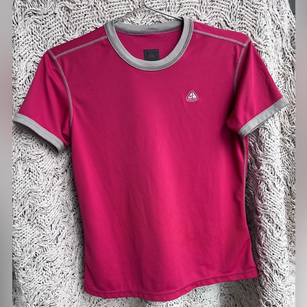 ACG women’s red workout shirt